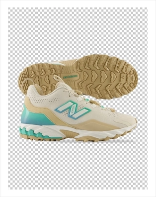 Retouched and enhanced photo of tri-color sneakers | Image Solutions