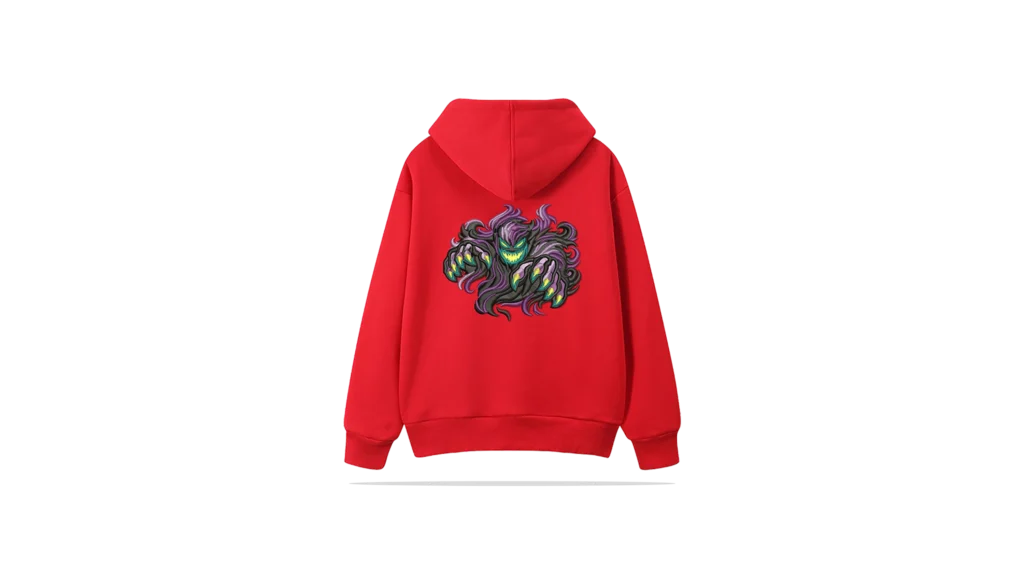 Photorealistic virtual mockup of a custom branded hoodie | Virtual Samples