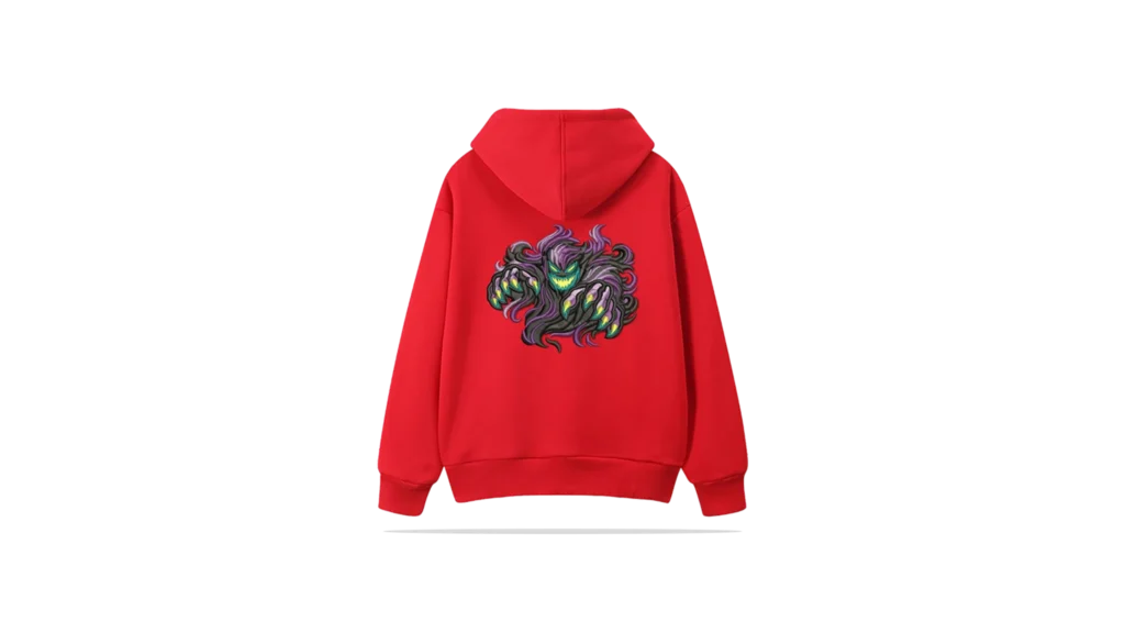 Photorealistic virtual mockup of a custom branded hoodie | Virtual Samples